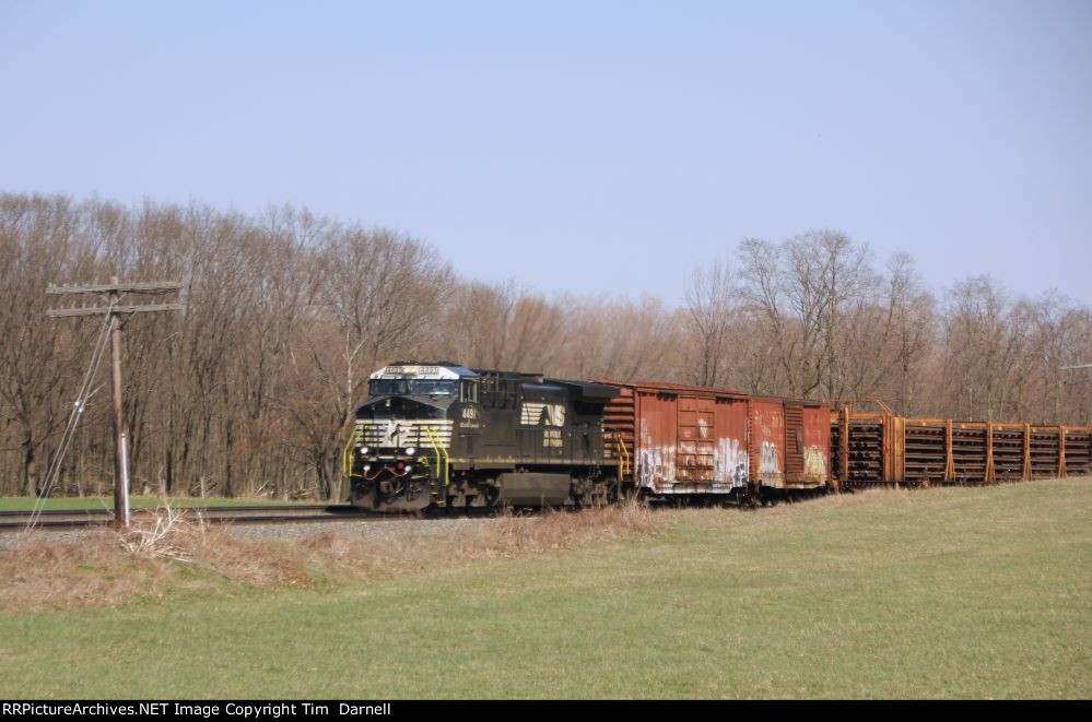 NS 4491 on rail train 915